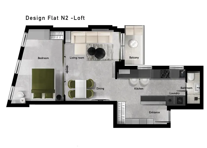 The Loft - Parking - Washer&dryer - Port View - Balcony *